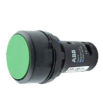 ABB 不带灯复位平钮塑料，CP1-10G-11 绿色，1NO1NC 售卖规格：1个