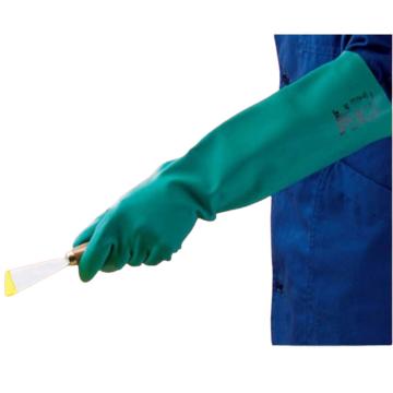 安思尔/Ansell 丁腈防化手套，37-145-9 Sol-Vex耐磨耐刺穿抗化学品手套，12副/袋，144副/箱 售卖规格：1副