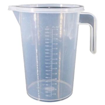 冰禹 加盖PP塑料量杯，BYA-485 2000ml加盖 2000ml加盖，带把手，带刻度 售卖规格：1个