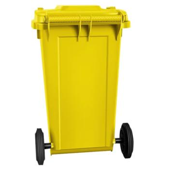 信诺 中间踏板式移动垃圾箱，0121D（黄） 120L，黄 售卖规格：1个