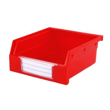 Raxwell 背挂零件盒 物料盒，TK011(标签牌1+标签纸1) 外尺寸规格D*W*H(mm)：110×105×50，全新料，红色 售卖规格：1个