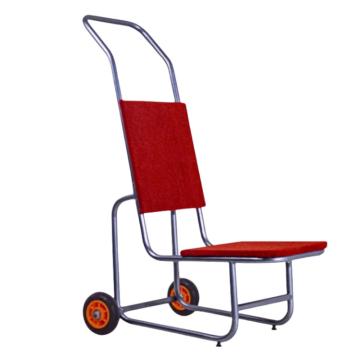 谦格 铝合金酒店餐厅椅子运输搬运外推拉餐椅车拖车，红THC01 车身长115×宽38×高33cm 售卖规格：1个