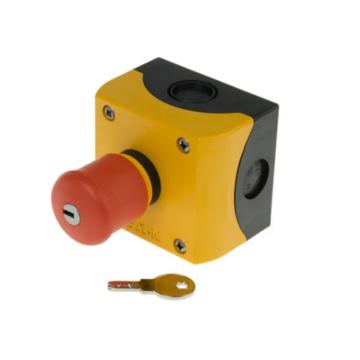 伊頓穆勒 磨菇鑰匙復(fù)位急停按鈕帶盒，M22-PVS/KC11/IY 售賣規(guī)格：1個