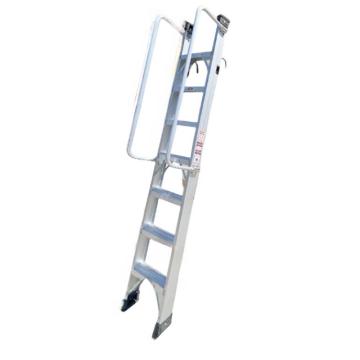 谦格 标准带钩单侧可折叠带扶手型登高爬梯工程梯，铝GLT03 长240×宽43cm层高182-203cm 售卖规格：1个