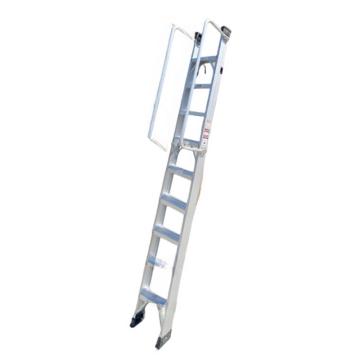 谦格 标准带钩单侧可折叠带扶手型登高爬梯工程梯，铝GLT05 长300×宽43cm层高230-261cm 售卖规格：1个