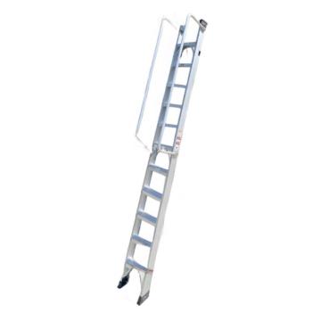谦格 标准带钩单侧可折叠带扶手型登高爬梯工程梯，铝GLT07 长360×宽43cm层高286-319cm 售卖规格：1个