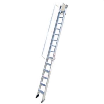 谦格 标准带钩单侧可折叠带扶手型登高爬梯工程梯，铝GLT10 长450×宽43cm层高364-406cm 售卖规格：1个