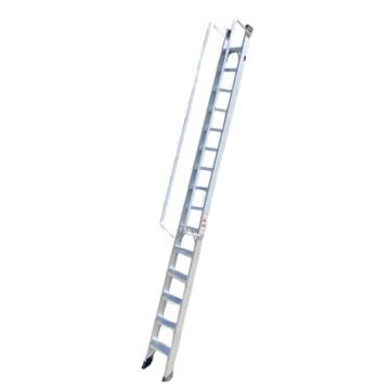 谦格 标准带钩单侧可折叠带扶手型登高爬梯工程梯，铝GLT11 长480×宽43cm层高390-435cm 售卖规格：1个