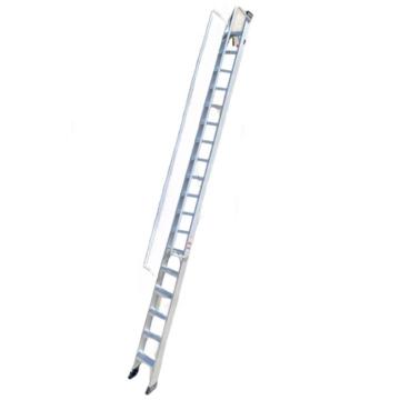谦格 标准带钩单侧可折叠带扶手型登高爬梯工程梯，铝GLT14 长570×宽43cm层高468-522cm 售卖规格：1个