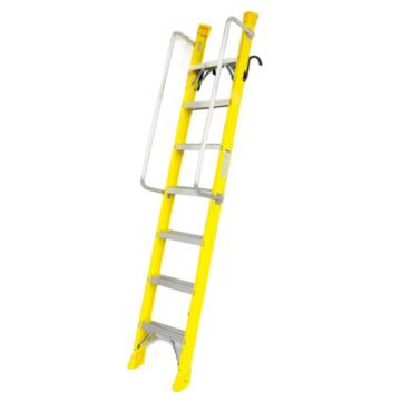 谦格 标准带钩单侧可折叠带扶手型登高爬梯工程梯，钢GLT20 长240×宽43cm层高182-203cm 售卖规格：1个