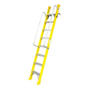 谦格 标准带钩单侧可折叠带扶手型登高爬梯工程梯，钢GLT21 长270×宽43cm层高208-232cm 售卖规格：1个