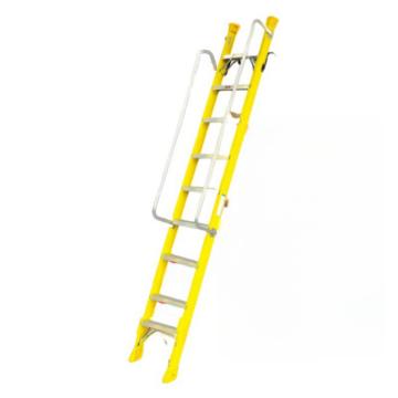 谦格 标准带钩单侧可折叠带扶手型登高爬梯工程梯，钢GLT22 长300×宽43cm层高234-261cm 售卖规格：1个
