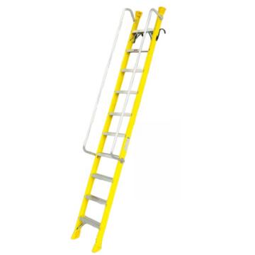 谦格 标准带钩单侧可折叠带扶手型登高爬梯工程梯，钢GLT23 长330×宽43cm层高260-290cm 售卖规格：1个