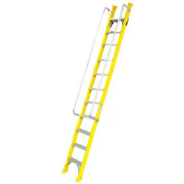 谦格 标准带钩单侧可折叠带扶手型登高爬梯工程梯，钢GLT24 长360×宽43cm层高286-319cm 售卖规格：1个
