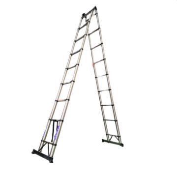 谦格 不锈钢可折叠伸缩型登高爬梯，多功能ZRT06 A字高350×伸直740×宽46.7cm 售卖规格：1个