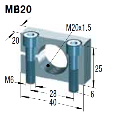 ACE 安装法兰，MB20 售卖规格：1个