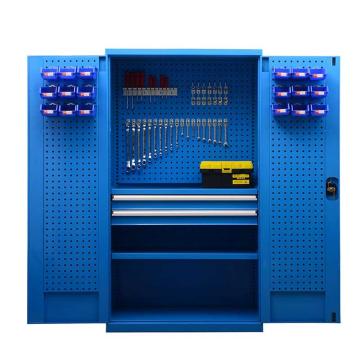 尔迈 重型工具柜,含1层板,双抽,带挂板，EM-GJG-02 1000×500×1800mm 售卖规格：1台