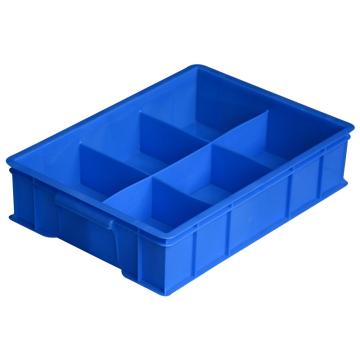 Raxwell 固定分格周转箱大号6格,,440×320×100mm,蓝色，RHSS4376 售卖规格：1个