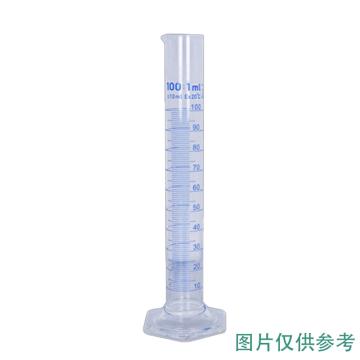 安赛瑞 玻璃六角量筒，600040 100mL，量出式 售卖规格：1个