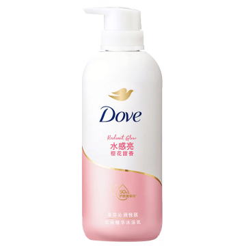 多芬/DOVE 沐浴乳，樱花甜香水感亮 500G 售卖规格：1瓶