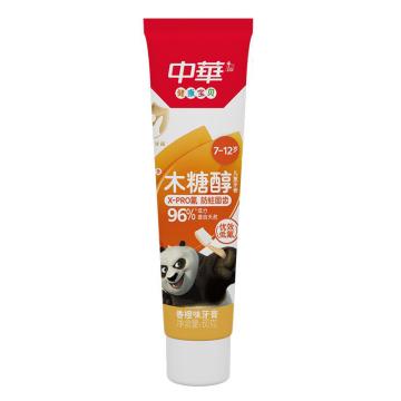 中华 牙膏，儿童木糖醇防蛀 香橙味换牙期 强健恒牙 60G 售卖规格：1支