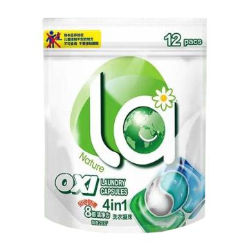 媽媽壹選 La有氧4in1洗衣凝珠，草木香檸10ml/粒 售賣規(guī)格：12粒/袋