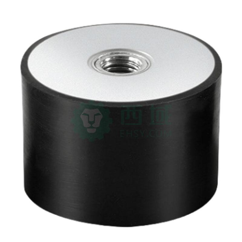 谦鹤 橡胶DE圆柱单头内螺纹振动缓冲防隔减震器垫块,DE20*15-M6:直径20mm*高15mm,内丝M6*1 售卖规格:1个【多少钱 规格 ...