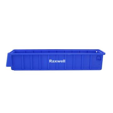 Raxwell 分隔式零件盒 物料盒，RHSS3039 外尺寸规格D*W*H(mm)：500×117×90，全新料，蓝色 售卖规格：1个