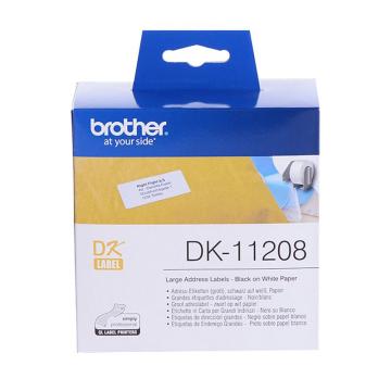 兄弟/BROTHER DK色带，DK-11208 38mm*90mm 白底/黑字（纸质400张） 售卖规格：1盒