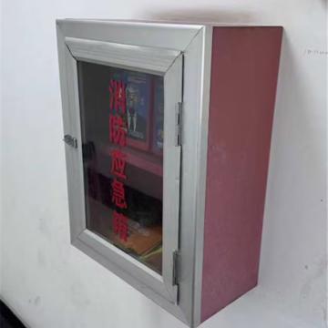 淮风 消防应急箱，钢制红色，门框铝合金玻璃门，HFXFYJX-400*190*500mm 售卖规格：1个