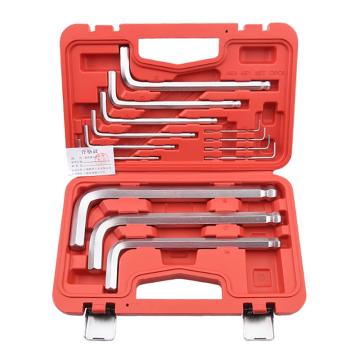 捷科 球頭鍍鉻加長內(nèi)六角扳手套裝,13件套，BM-C13，26413 售賣規(guī)格：1套