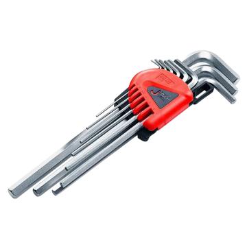 捷科 球頭黑色標準長內(nèi)六角扳手套裝,9件套，BS-B9，22009 售賣規(guī)格：1套