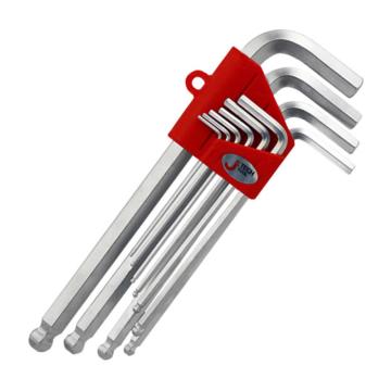 捷科 加長球頭內(nèi)六角扳手套裝，10支套裝，BM-C10 售賣規(guī)格：1套