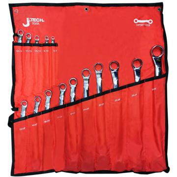 捷科 鏡拋雙梅花扳手套裝,15件套，OFSF-S15，40825 售賣規(guī)格：1套