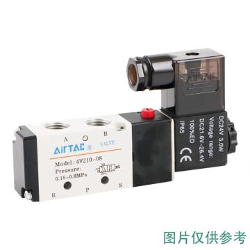 亚德客/AirTAC 单控5通电磁阀，4V210-06-B DC24V 售卖规格：1个