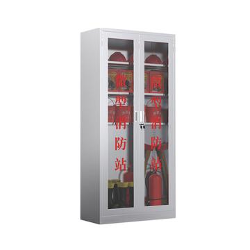 Raxwell 微型消防站，1.8米不锈钢消防柜二人顶配套装，含201不锈钢消防柜1800*900*400mm，厚度0.6mm，RMFS0136 售卖规格：1套