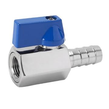 谦华智科 304不锈钢微型宝塔内丝螺纹迷你球阀，BNQV-DN10*8：内螺纹3分-宝塔接管内径8 售卖规格：1个