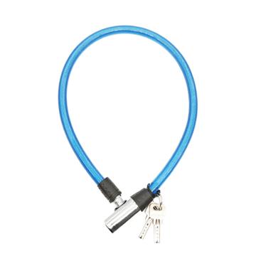 罕码 经济款钢缆锁,65cm,蓝色，HMLK3150-03 售卖规格：1个