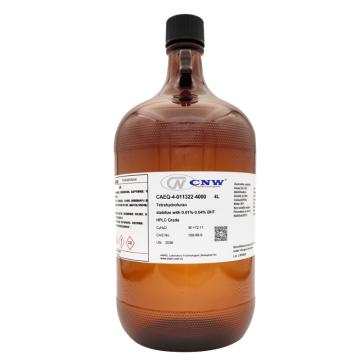 CNW 四氢呋喃（含稳定剂），CAEQ-4-011322-4000 CAS：109-99-9，HPLC，≥99.8%，4L/瓶，4瓶/箱 售卖规格：1瓶