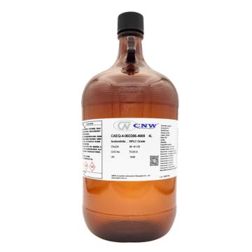 CNW 通用型乙腈，CAEQ-4-003306-4000 CAS：75-05-8，HPLC，梯度级，≥99.9%，4L/瓶，4瓶/箱 售卖规格：1瓶