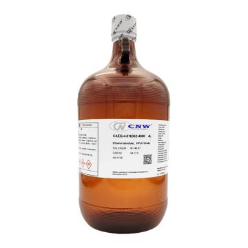 CNW 乙醇，CAEQ-4-016362-4000 CAS：64-17-5，HPLC，≥99.9%，4L/瓶，4瓶/箱 售卖规格：1瓶