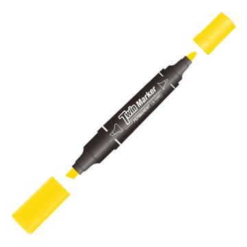 GEEMARKER 大双头油性记号笔，G-1250 黄色 2-5mm 工业标记 售卖规格：10支/盒