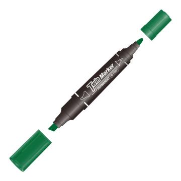 GEEMARKER 大双头油性记号笔，G-1250 绿色 2-5mm 工业标记 售卖规格：10支/盒