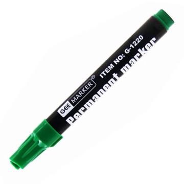 GEEMARKER 单头油性记号笔，G-1220 绿色 2-3mm 工业标记 售卖规格：12支/盒