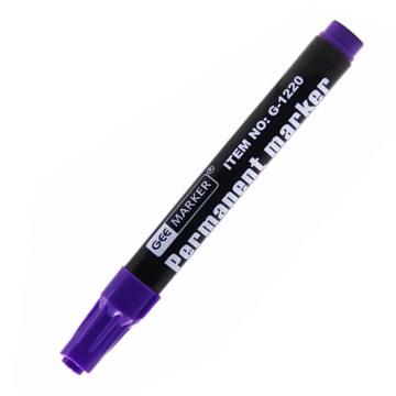 GEEMARKER 单头油性记号笔，G-1220 紫色 2-3mm 工业标记 售卖规格：12支/盒