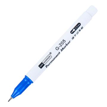 GEEMARKER 极细速干记号笔，G-205 蓝色 0.5MM 售卖规格：12支/盒