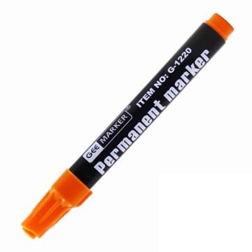GEEMARKER 单头油性记号笔，G-1220 橙色 2-3mm 工业标记 售卖规格：12支/盒