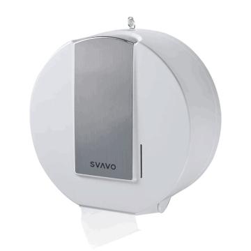 瑞沃/SVAVO 塑料大卷纸盒，VX785白+拉丝 尺寸：L270mm*W120mm*H280mm  白+拉丝 售卖规格：1个