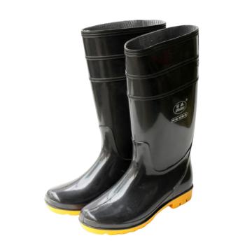 丽泰 PVC黑色高筒雨靴，LT-113H 46码 售卖规格：1双