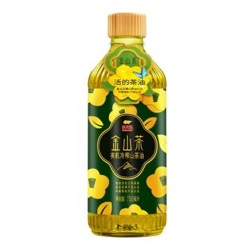 金龙鱼 食用油，金山茶有机冷榨山茶油-750ML （一件代发） 售卖规格：1桶